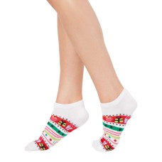 Charter Club Women’s Gift Stripe Low-Cut Socks (Red/White, 9-11)
