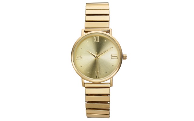  Women’s Gold-Tone Expansion Bracelet Watch 34mm