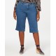 Womens Plus Denim Mid Rise Capri Jeans, Blue, 16W