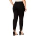  Women’s  Plus Size Bristol Tummy-Control Ankle Jeans Black 20W