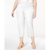 Charter Club Women’s  Plus Size Cropped Pants White Size 14W