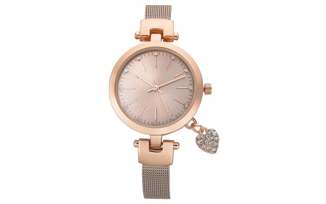  Women’s Rose Gold-Tone Bracelet Watch 35mm