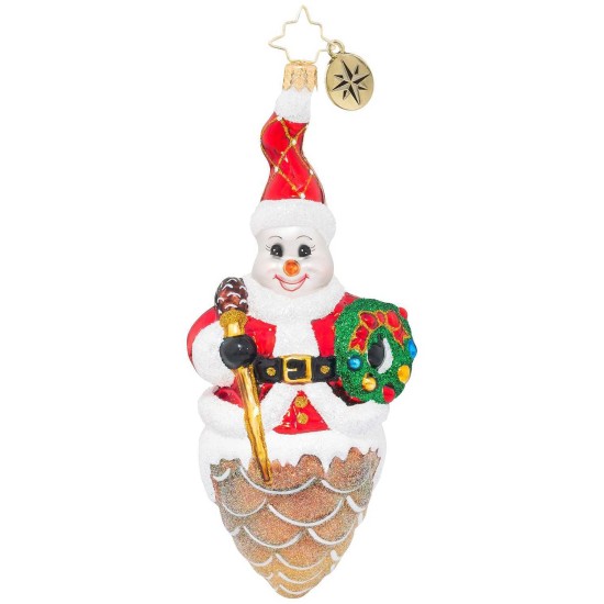  Snowy Pinecone Ornament