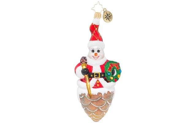  Snowy Pinecone Ornament
