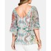  Trendy Plus Size Casablanca Printed Top