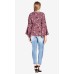  Womens Plus Crepe Floral Print Blouse (Black , Size:14W)