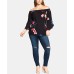  Women’s  Trendy Plus Size Off-The-Shoulder Top Black  16W