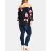  Women’s  Trendy Plus Size Off-The-Shoulder Top Black  16W