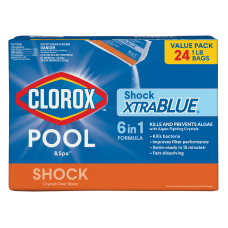Clorox Pool&Spa XtraBlue Shock, 1lb Bag Case 24-pack