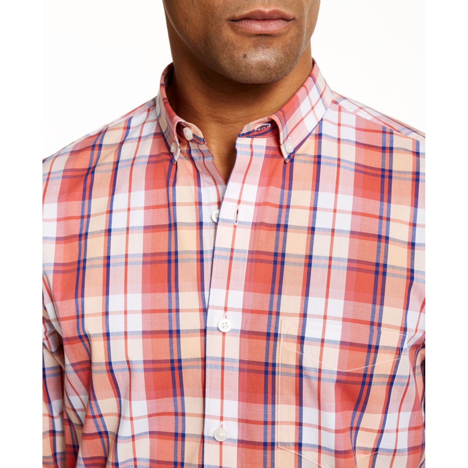 Club Room Men Plaid Shirts Red Small