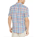  Men's Avon Plaid Short Sleeve Shirt, Navy, Medium
