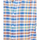  Men's Avon Plaid Short Sleeve Shirt, Navy, Medium