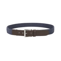 Club Room Men’s Casual Stretch Belt (Dark Blue, XL)