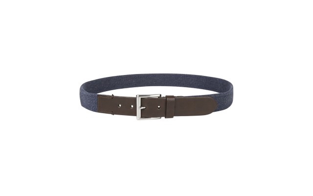  Men’s Casual Stretch Belt (Dark Blue, XL)