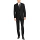  Men's Classic-Fit Stretch Suits, Black, 38 Short