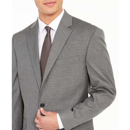  Men's Classic-Fit Stretch Suits, Light Grey, 38 R/M37.5