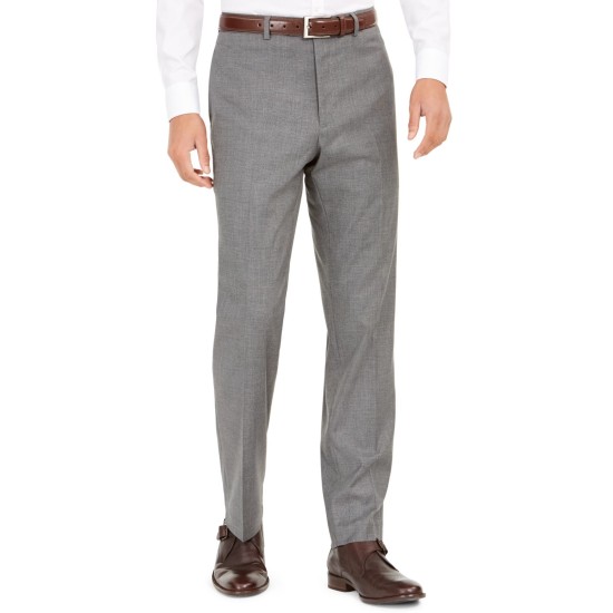  Men's Classic-Fit Stretch Suits, Light Grey, 44 R/M37.5