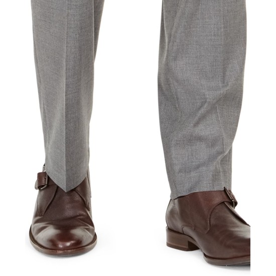  Men's Classic-Fit Stretch Suits, Light Grey, 48 T/L39.5