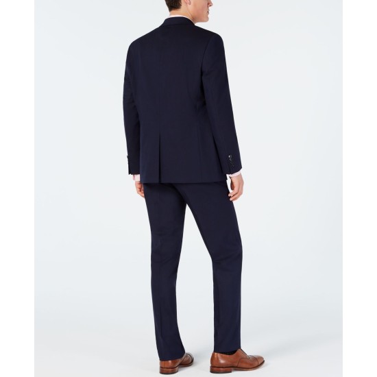  Men's Classic-Fit Stretch Suits, Navy, 46 R/M37.5