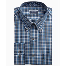 Club Room Men’s Classic/Regular Fit Stretch Plaid Button Down Collar Dress Shirts