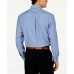  Men's Classic/Regular Fit Stripe Dress Shirt, Blue, 18.5X34-35
