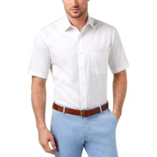 Club Room Men’s Classic/Regular Fit Wrinkle-Resistant Dress Shirt (White, 16 1/2)