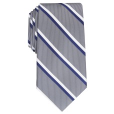 Club Room Men’s Classic Stripe Tie (Gray)
