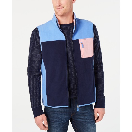  Men’s Colorblocked Fleece Vest XL