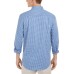  Men’s Micro-Check Shirt (Blue Combo, XL)