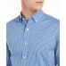  Men’s Micro-Check Shirt (Blue Combo, XL)