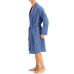  Mens Plaid Robe Mediumdark Blue (Navy, One Size)