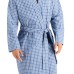  Mens Robe, Bluewhite Combo (Navy, One Size)