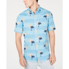 Club Room Men's Tropical Print Linen Shirt