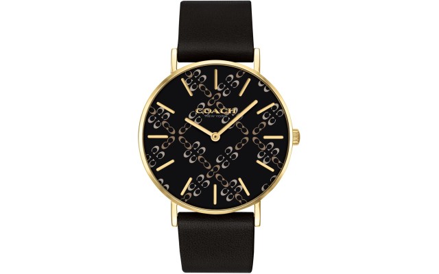  Perry Quartz Black Dial Watch, 36mm