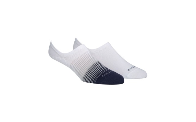  Men’s 2-Pk. No-Show Socks (White, 7-12)