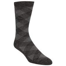 Cole Haan Men’s Plaid Crew Socks, Black