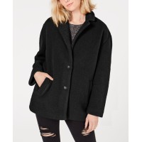 Collection B Juniors Faux-Fur Coats, Black, Medium