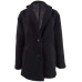  Juniors Faux-Fur Coats, Black, Medium