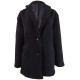  Juniors Faux-Fur Coats, Black, Medium