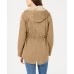  Juniors Hooded Anorak Jackets, Brown, Medium