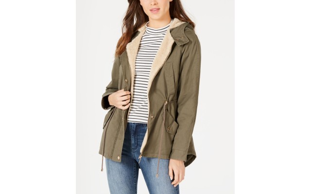  Juniors Hooded Anorak Jackets, Green, Small