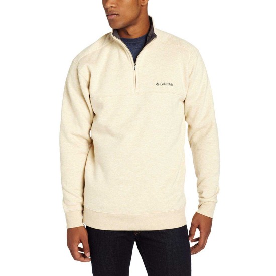  Men’s Hart Mountain II Half-Zip Fleece Sweatshirt (Oatmeal/Heather, XL)