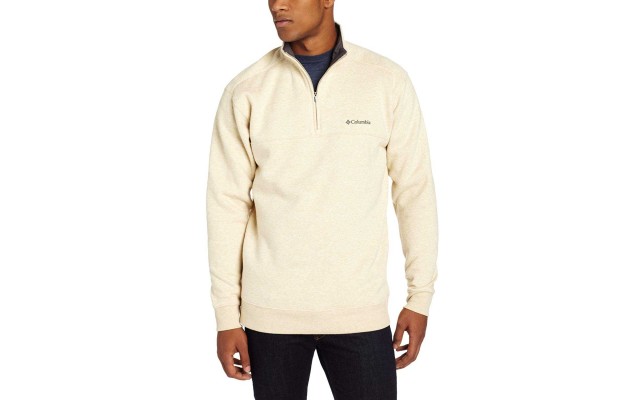  Men’s Hart Mountain II Half-Zip Fleece Sweatshirt (Oatmeal/Heather, XL)