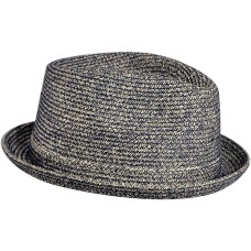 Country Gentleman Men’s Joey Braided Fedora (Navy, M)