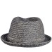  Men’s Joey Braided Fedora (Navy, M)