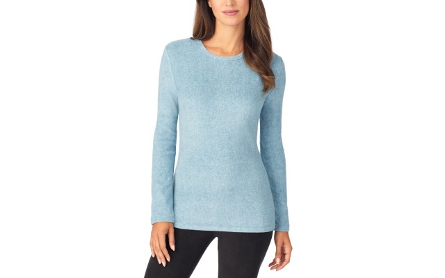  Fleece with Stretch Long-Sleeve Top
