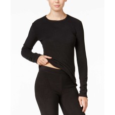 Cuddl Duds Fleecewear Top (Black, S)