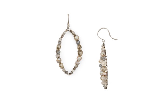  Open Oval Drop Earrings
