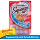  Squeeze Up Lickable Wet Cat Treats, Tuna&Shrimp - 32 Tubes