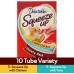  Squeeze Up Lickable Wet Cat Treats Variety Pack, 10Count